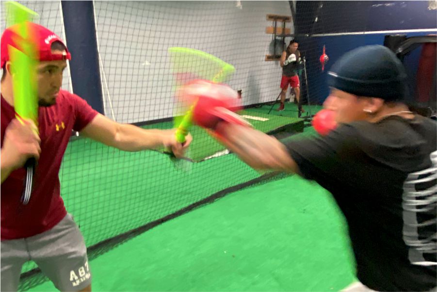 sparring with coach victor